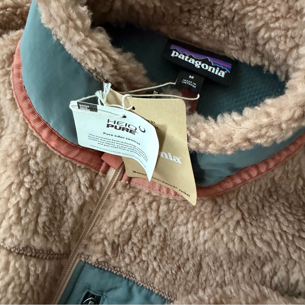 PATAGONIA Women's Classic Retro-X Jacket Pampas Tan Brown - Medium - Picture 4 of 4